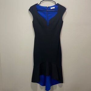 GODDIVA London Black Blue Bodycon Cocktail Dress